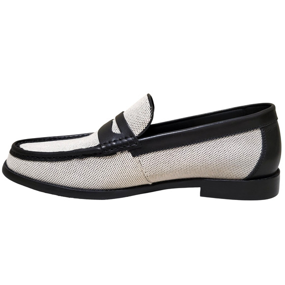 Steve Madden Men Cornelius Slip On Penny Loafers Size US 11M Black Beige